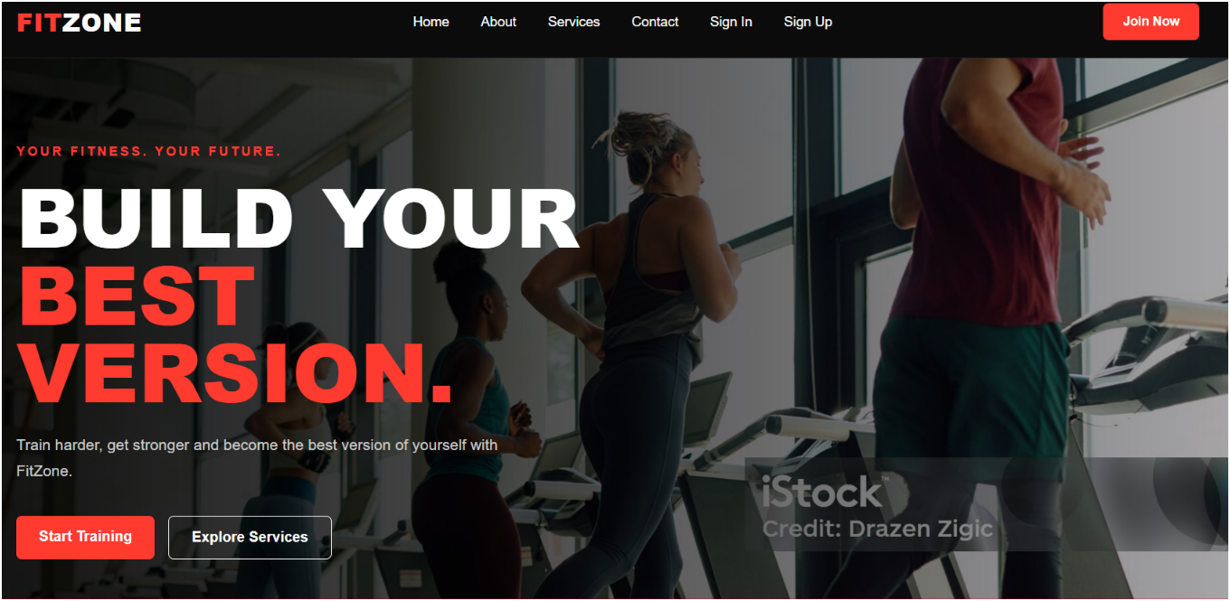 FitZone Gym Website